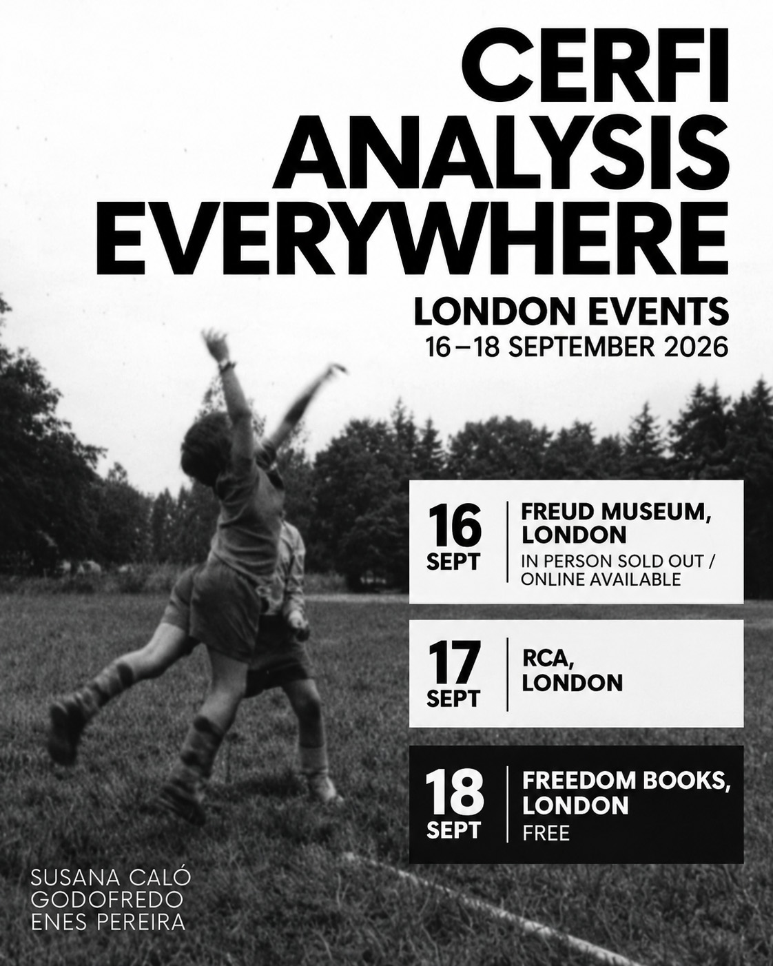 CERFI: Analysis Everywhere – London Book Release Events